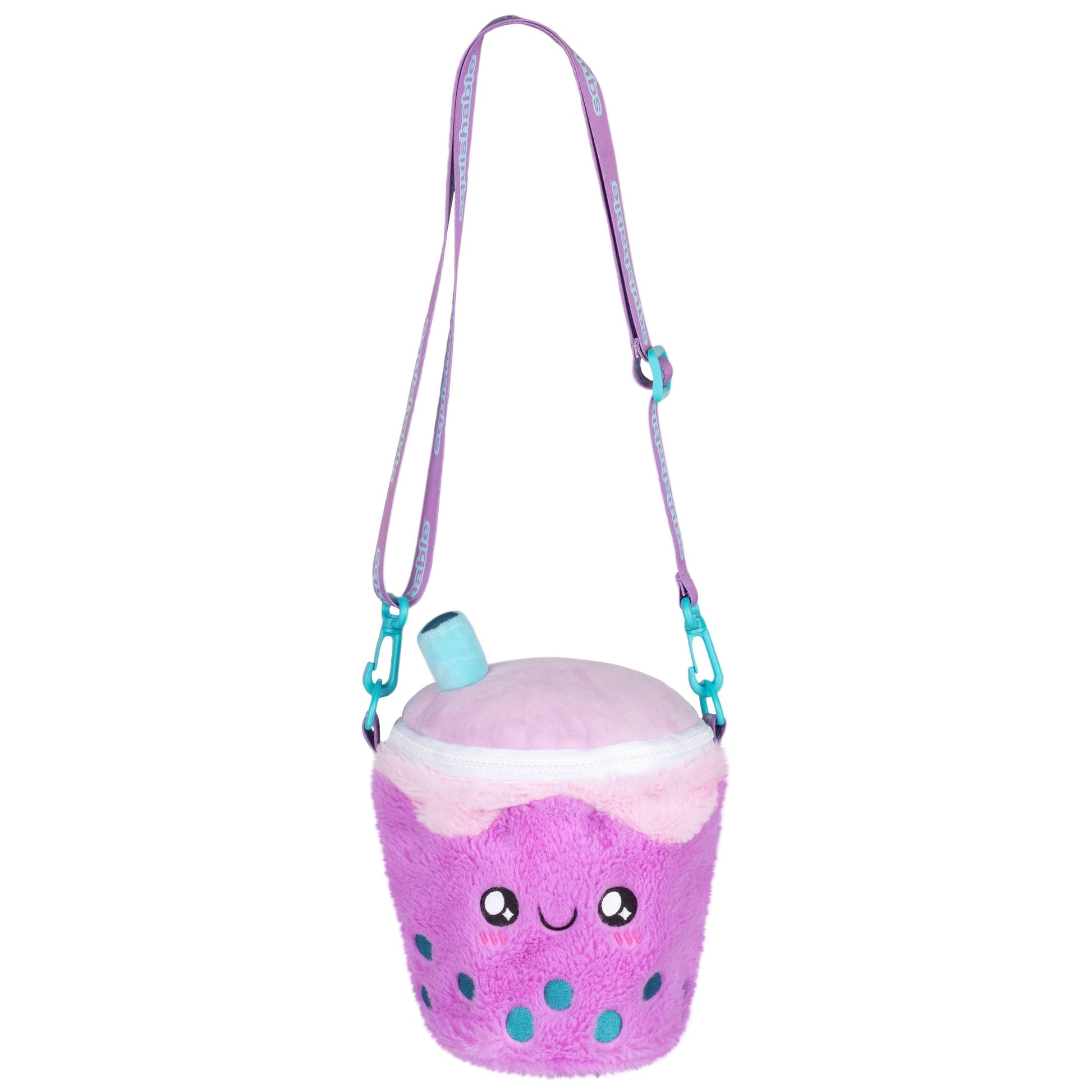 Comfort Food Bubble Tea Fuzzy Crossbody Bag