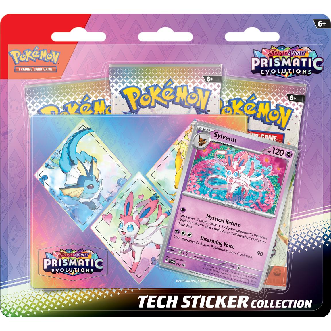Pre-Order Pokemon Scarlet and Violet 8.5 Prismatic Evolutions Tech Sticker Collection