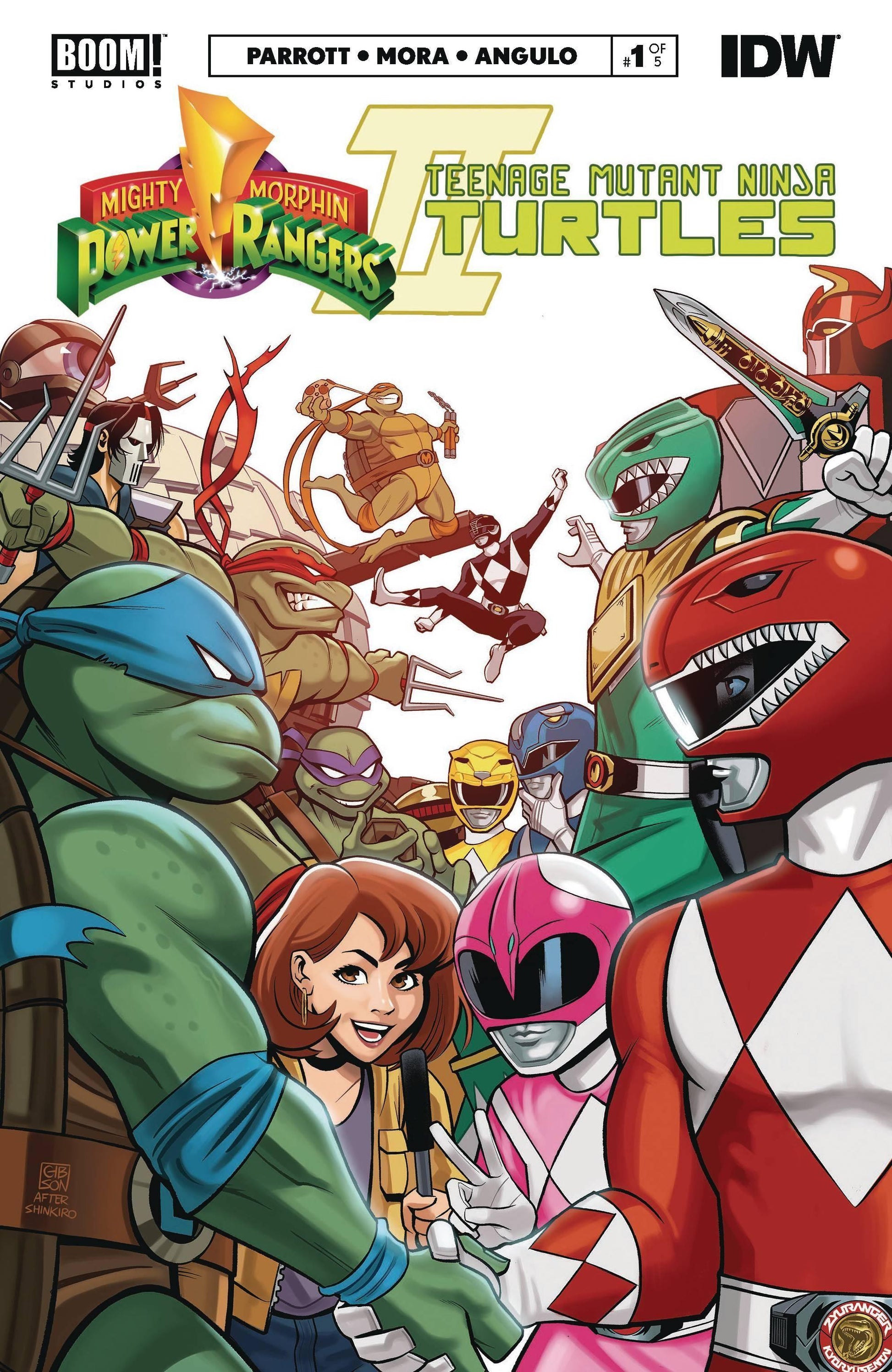 MMPR TMNT II #1 BSE VAR GIBSON